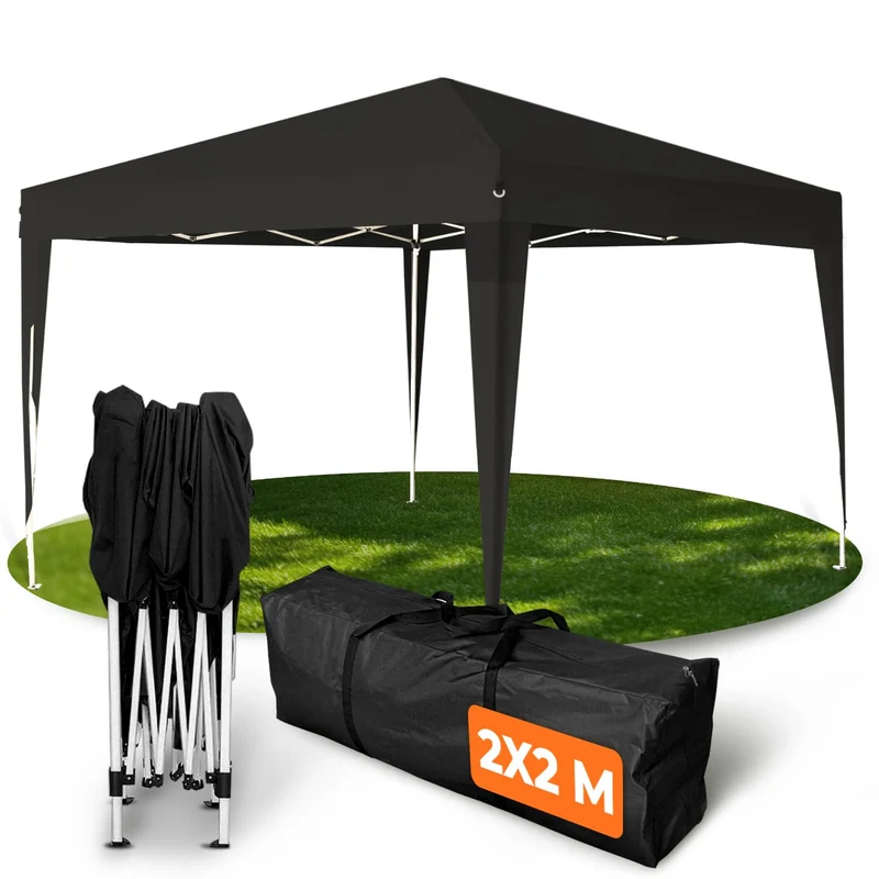 Kronenburg Faltpavillon Pop-Up Pavillon – UV50+, Wasserdicht, Mit Seitenteilenh