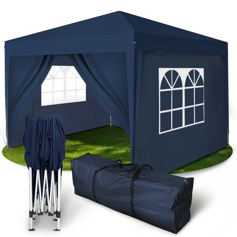 Kronenburg Faltpavillon Pop-Up Pavillon – UV50+, Wasserdicht, Mit Seitenteilenh