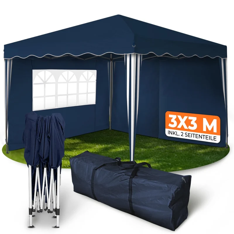 Kronenburg Faltpavillon Pop-Up Pavillon – UV50+, Wasserdicht, Mit Seitenteilenh