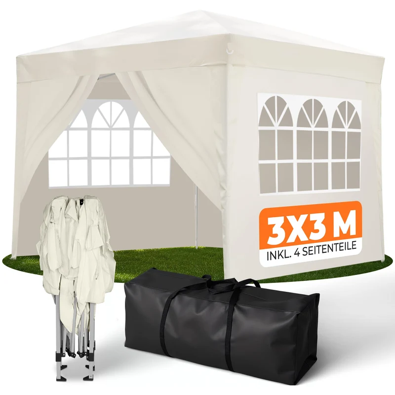 Kronenburg Faltpavillon Pop-Up Pavillon – UV50+, Wasserdicht, Mit Seitenteilenh