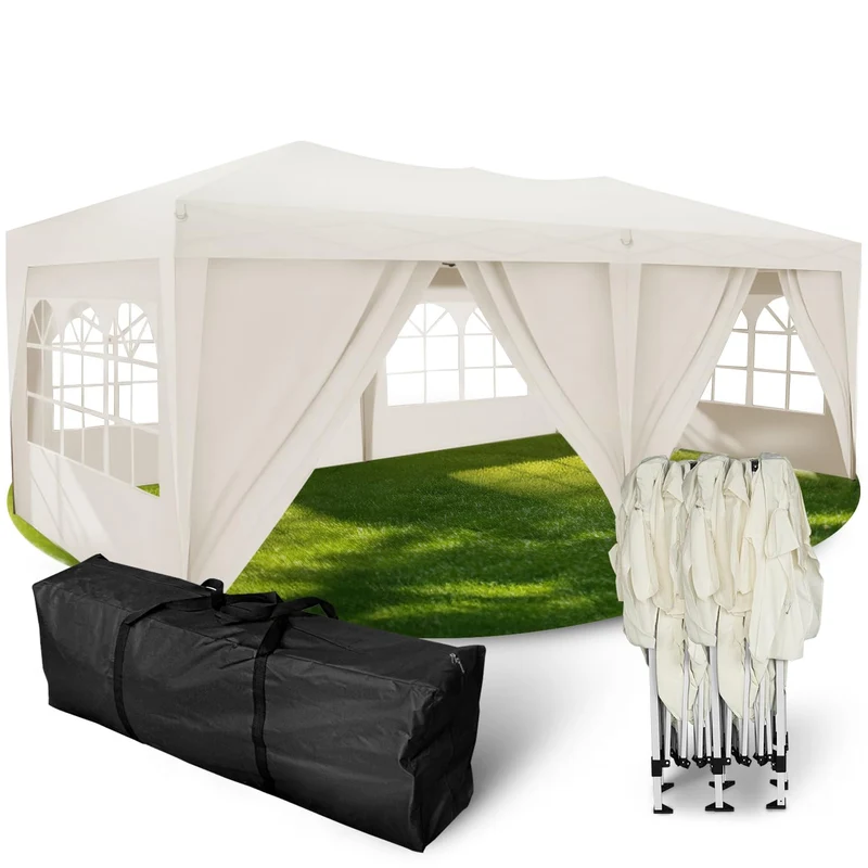 Kronenburg Faltpavillon Pop-Up Pavillon – UV50+, Wasserdicht, Mit Seitenteilenh