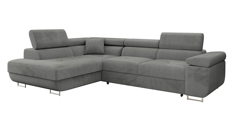 Mirjan24 Torezio Ecksofa mit Schlaffunktion und Bettkasten – 4-Sitzer L-Formh
