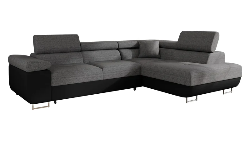 Mirjan24 Torezio Ecksofa mit Schlaffunktion und Bettkasten – 4-Sitzer L-Formh