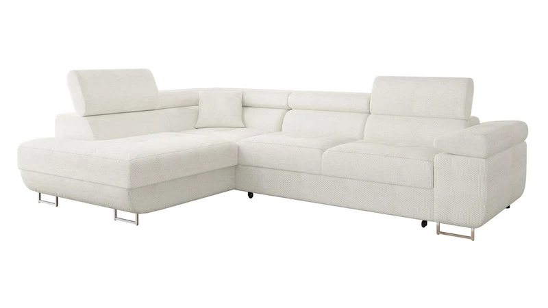 Mirjan24 Torezio Ecksofa mit Schlaffunktion und Bettkasten – 4-Sitzer L-Formh