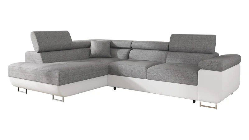 Mirjan24 Torezio Ecksofa mit Schlaffunktion und Bettkasten – 4-Sitzer L-Formh