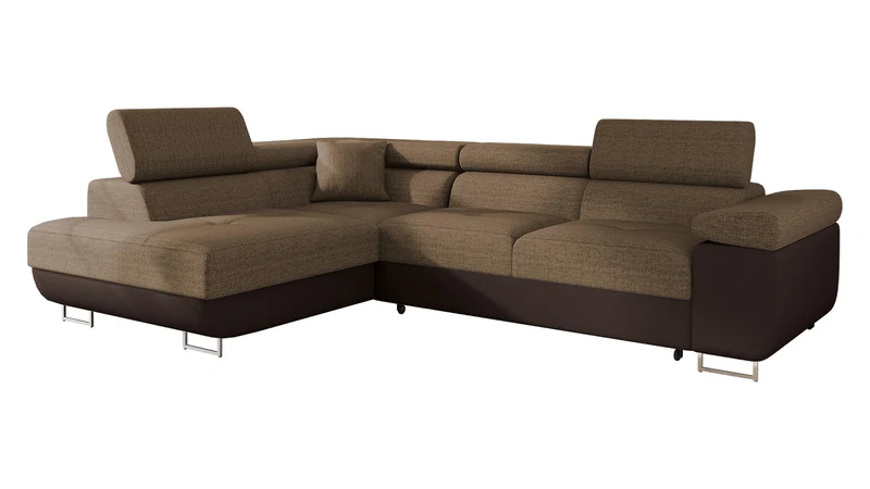 Mirjan24 Torezio Ecksofa mit Schlaffunktion und Bettkasten – 4-Sitzer L-Formh