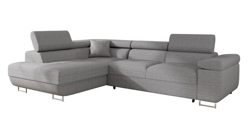 Mirjan24 Torezio Ecksofa mit Schlaffunktion und Bettkasten – 4-Sitzer L-Formh