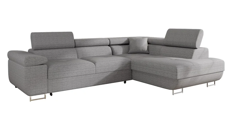 Mirjan24 Torezio Ecksofa mit Schlaffunktion und Bettkasten – 4-Sitzer L-Formh