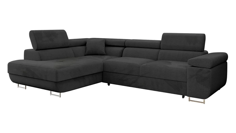 Mirjan24 Torezio Ecksofa mit Schlaffunktion und Bettkasten – 4-Sitzer L-Formh