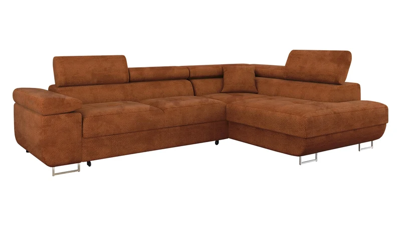 Mirjan24 Torezio Ecksofa mit Schlaffunktion und Bettkasten – 4-Sitzer L-Formh