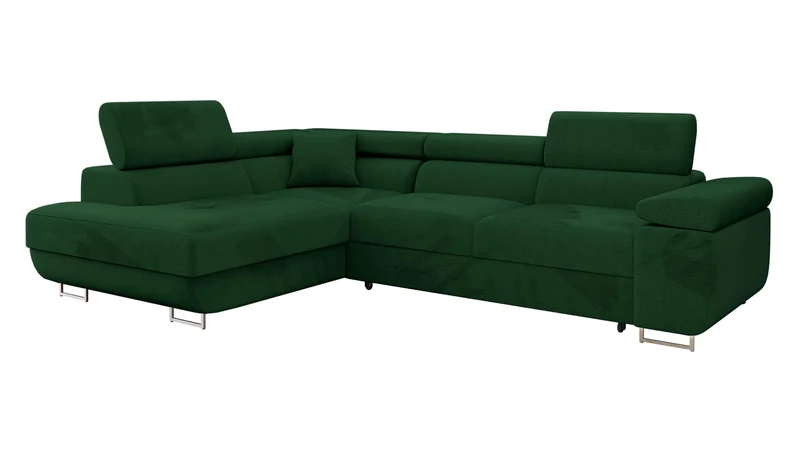 Mirjan24 Torezio Ecksofa mit Schlaffunktion und Bettkasten – 4-Sitzer L-Formh