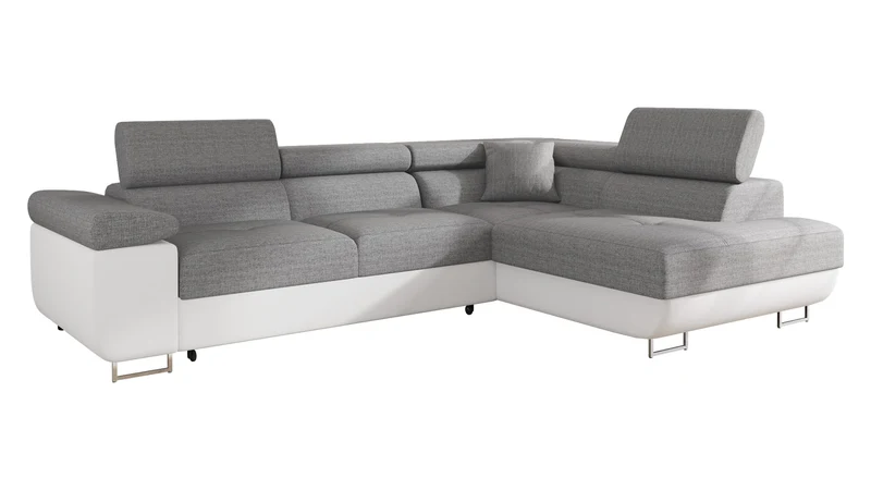 Mirjan24 Torezio Ecksofa mit Schlaffunktion und Bettkasten – 4-Sitzer L-Formh