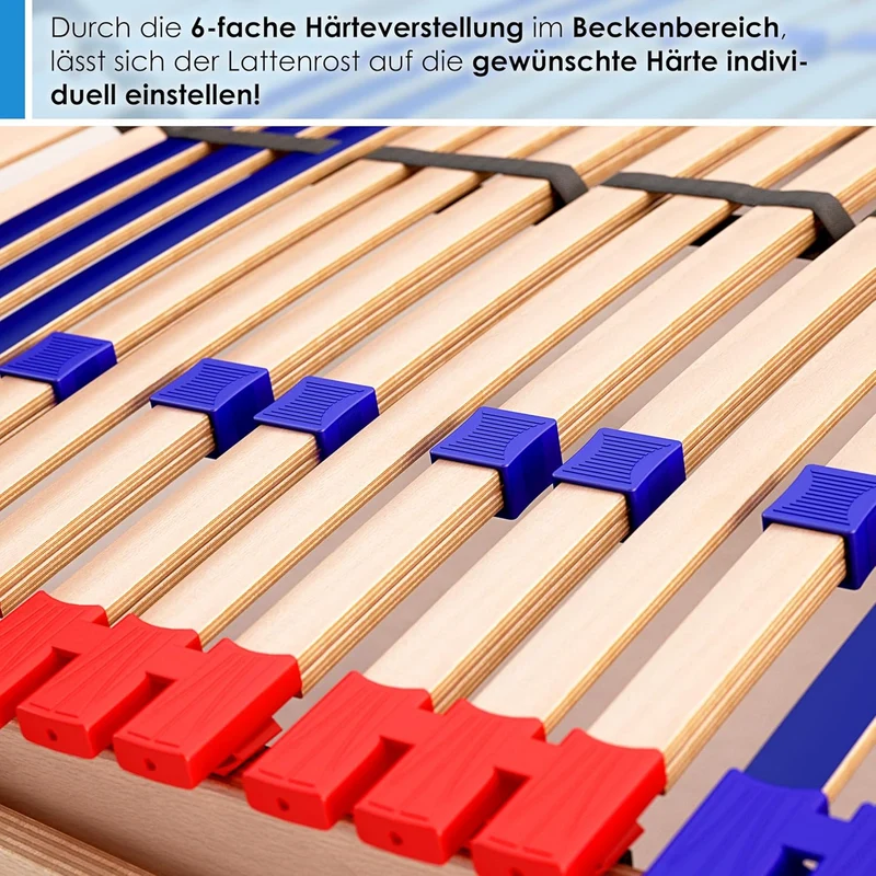 Schlummerparadies Lattenrost aus Buche – 7-Zonen, verstellbarh