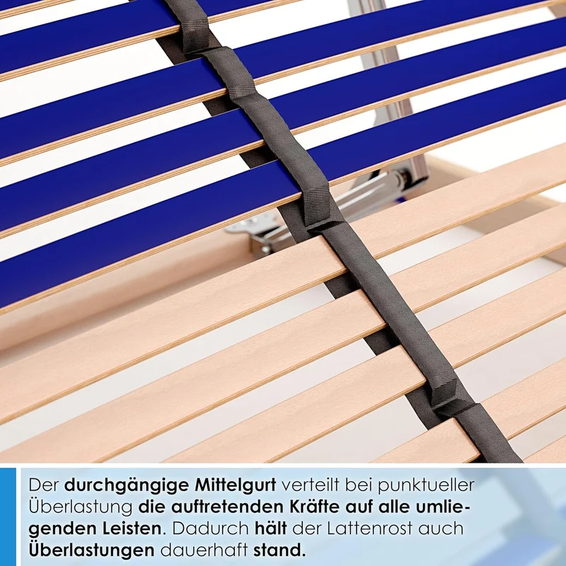 Schlummerparadies Lattenrost aus Buche – 7-Zonen, verstellbarh