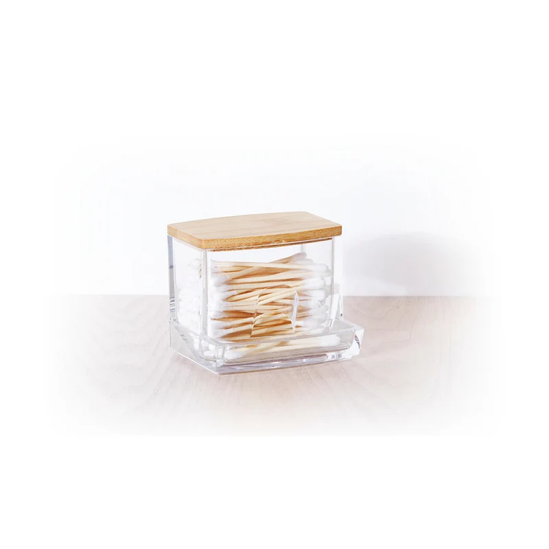 Wattestäbchen-Behälter Bambusdeckel Five® - Selena