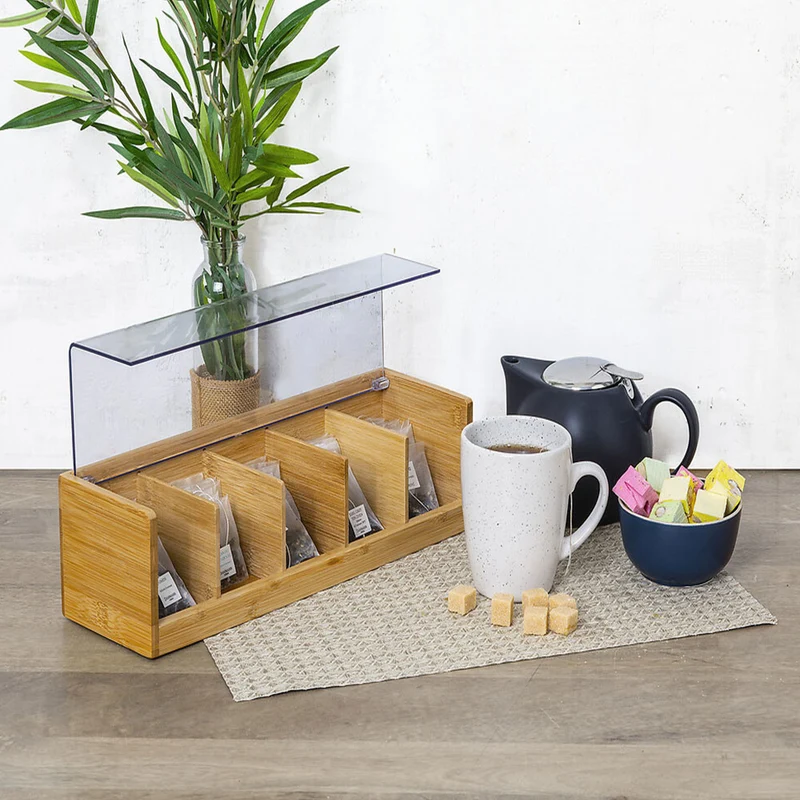 Teebox mit transparentem Deckel Five®