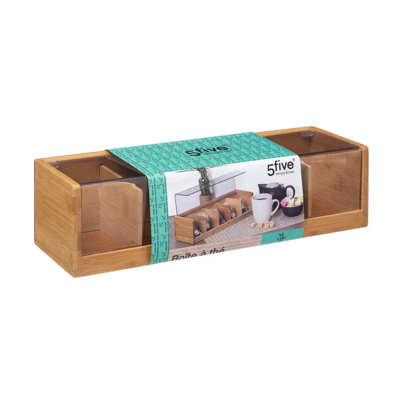 Teebox mit transparentem Deckel Five®