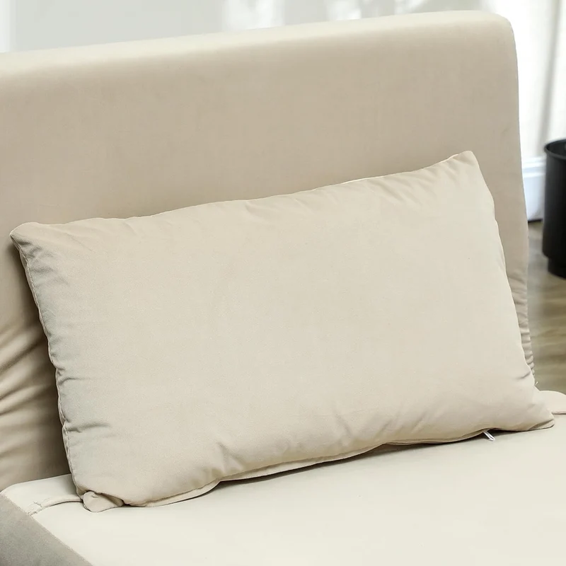 HOMCOM 3-in-1 Schlafsessel Beige – Klappsofa mit Bettfunktion & verstellbarer Rückenlehneh