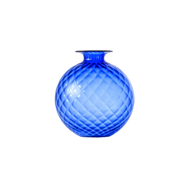 Venini Vaso Monofiori Balloton Grande Sabbiato