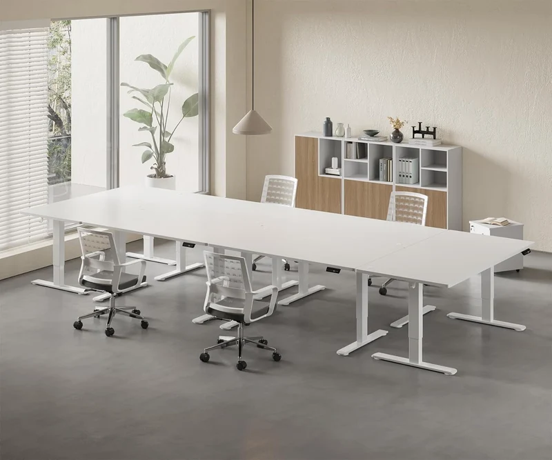 Homall höhenverstellbarer Schreibtisch elektrisch – Rechteck, USB, ergonomischh