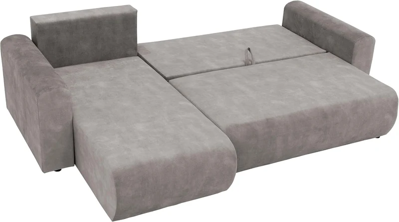 Mirjan24 Eliwo Ecksofa L-Form, Schlafsofa mit Bettkasten, Wohnlandschaft mit Schlaffunktion, modernes Polstersofa, universelle Ottomaneh