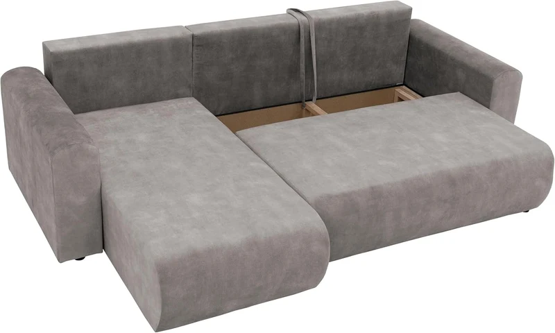 Mirjan24 Eliwo Ecksofa L-Form, Schlafsofa mit Bettkasten, Wohnlandschaft mit Schlaffunktion, modernes Polstersofa, universelle Ottomaneh