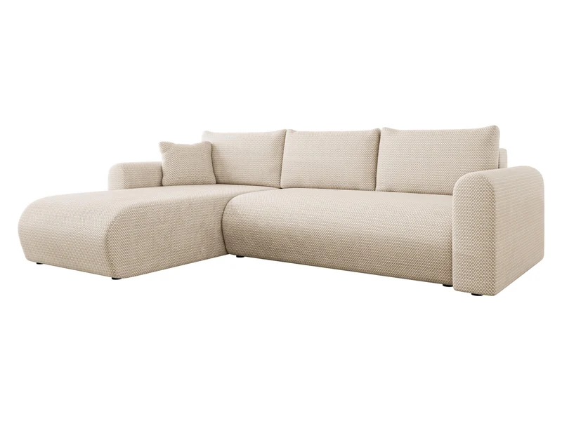 Mirjan24 Eliwo Ecksofa L-Form, Schlafsofa mit Bettkasten, Wohnlandschaft mit Schlaffunktion, modernes Polstersofa, universelle Ottomaneh