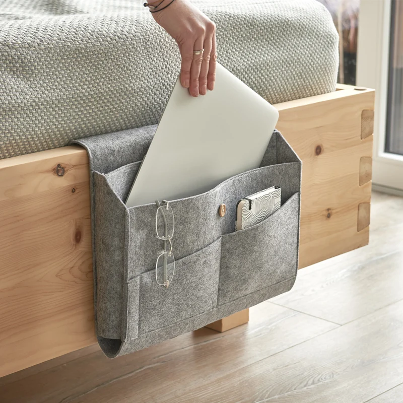 Bett-Organizer aus Filz Zeller