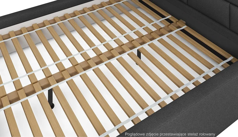 Selsey Polsterbett mit Holzrahmen | Modernes Doppelbett | Bouclé Stoff, Stabil & Langlebigh