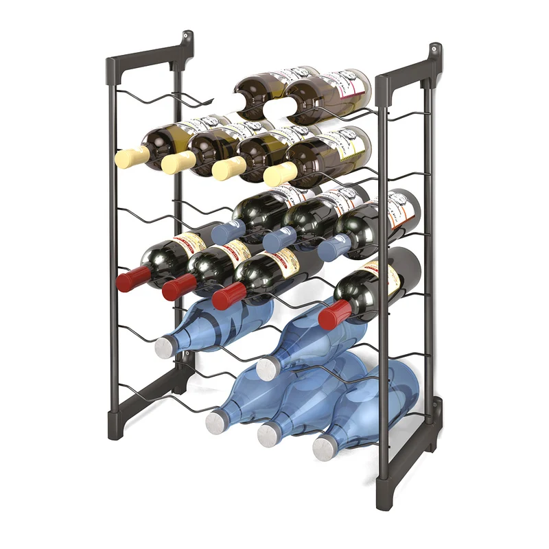 Weinregal stapelbar 30 Flaschen Metaltex