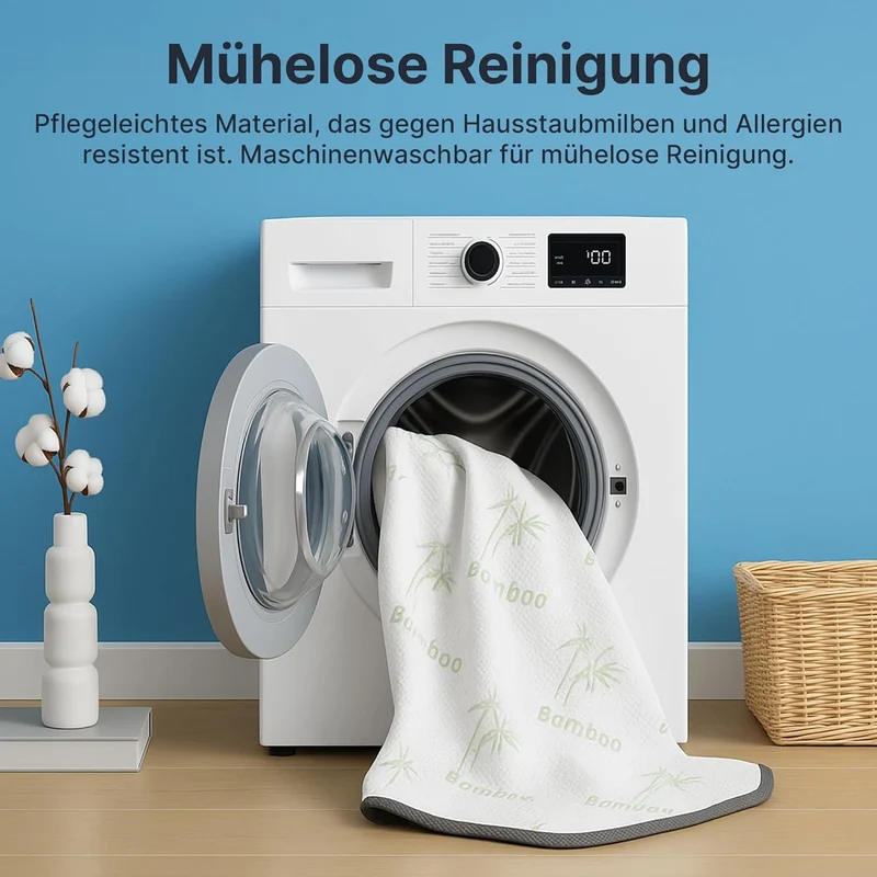 MKS Gel-Topper mit Memory-Schaum – 7 cm Matratzentopper, H2/H3, 3D-Luftstrom, Bambusbezugh