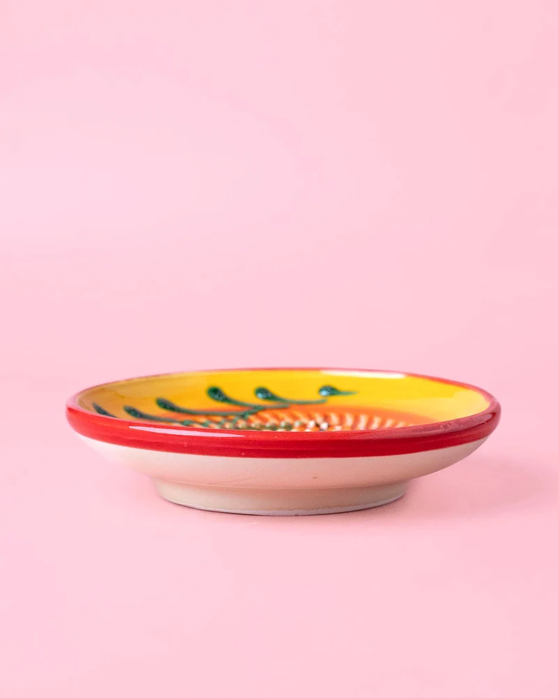 Keramikreibe "Provence" 12cm für Knoblauch, Ingwer & Gewürze