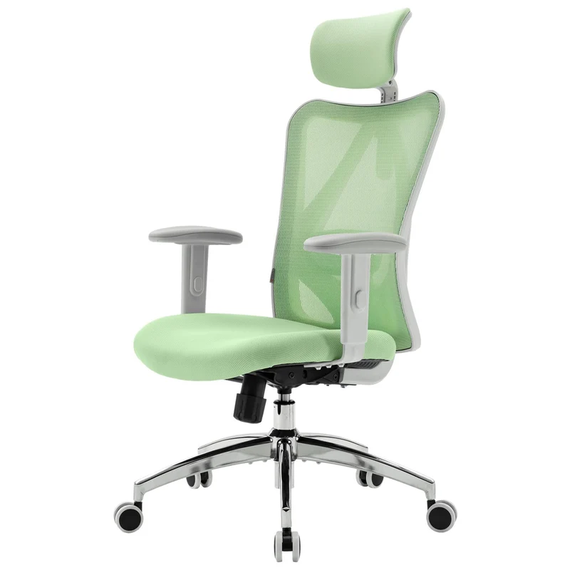 SIHOO Ergonomischer Bürostuhl – Verstellbare Lendenstütze, Kopfstütze, Wippfunktion, Belastbar bis 150 kgh