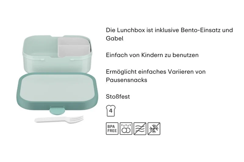 Campus Brotdose Fairy Garden mit Bento-Einsatz und Gabel