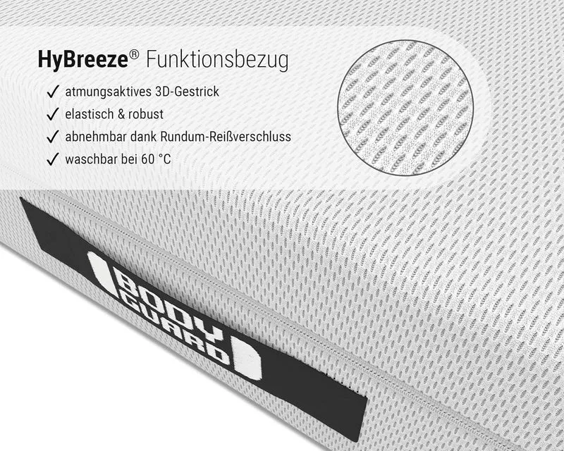 Bodyguard bett1 Matratze 2in1 QX-Schaum, 2 Härtegrade, abnehmbarer Bezugh