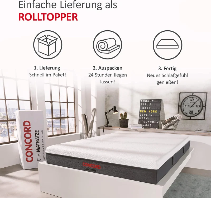 Matratzen Concord Sleepsy Kalio Taschenfederkernmatratze H2, 7-Zonen, 20 cmh