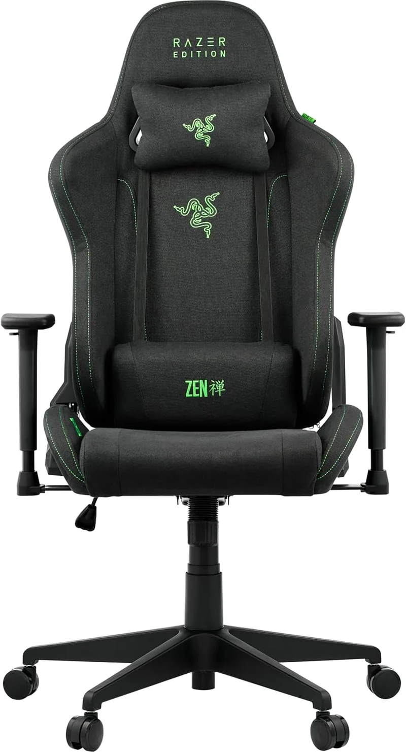 Razer Gaming Stuhl TAROK Essentials X Cloth, Schwarz, Stoffbezug, ergonomisch, bis 130 kgh