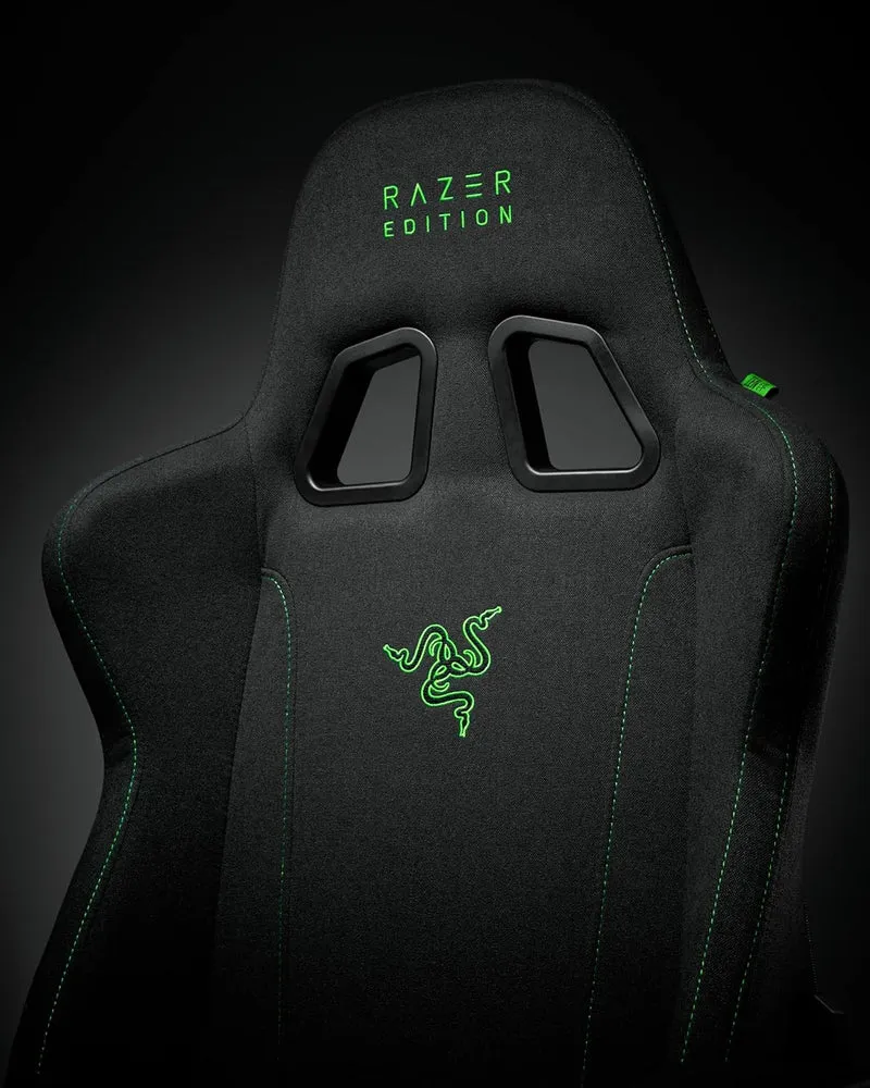 Razer Gaming Stuhl TAROK Essentials X Cloth, Schwarz, Stoffbezug, ergonomisch, bis 130 kgh