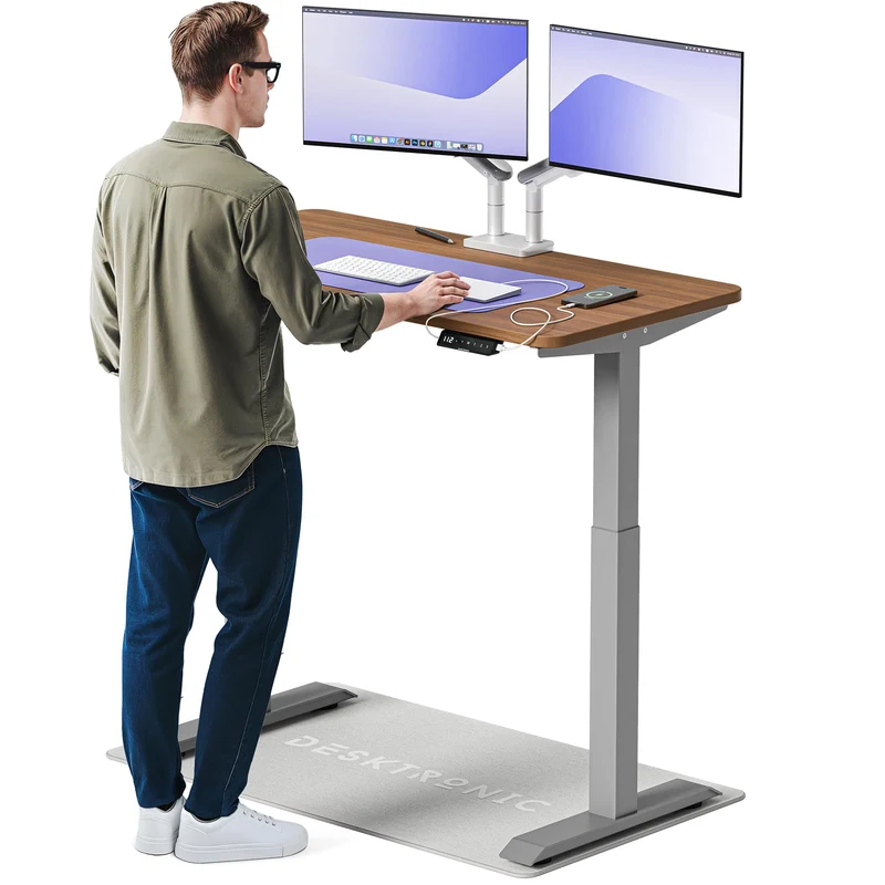 Desktronic HomeOne Elektrisch Höhenverstellbarer Schreibtisch, USB-Anschlüsse, Ergonomischh