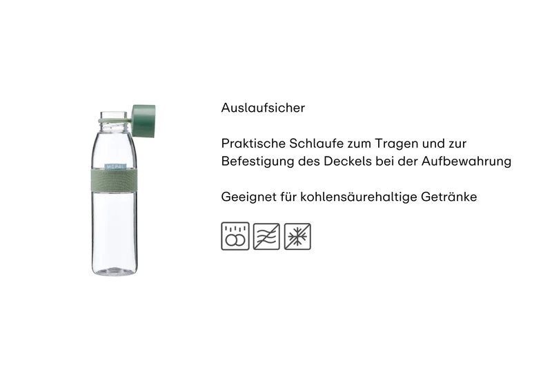 Trinkflasche 0,5l nordic sage Ellipse