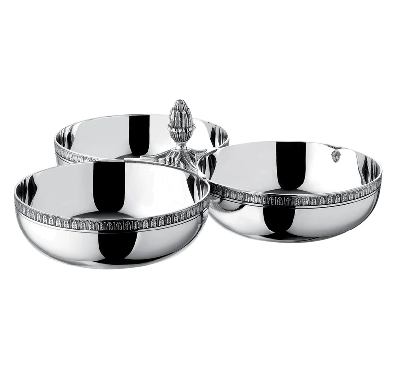 Christofle Malmaison Set Tre Ciotoline