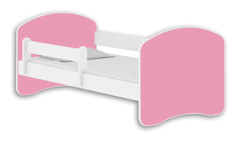 Kinderbett Jugendbett mit einer Schublade und Matratze Weiß ACMA II (180x80 cm + Schublade, Weiß)h