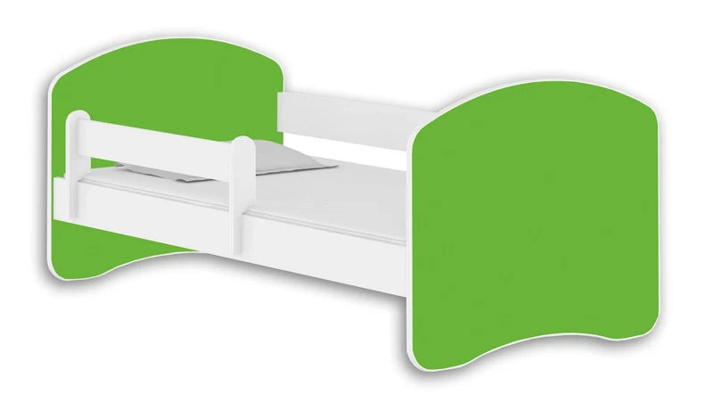 Kinderbett Jugendbett mit einer Schublade und Matratze Weiß ACMA II (180x80 cm + Schublade, Weiß)h
