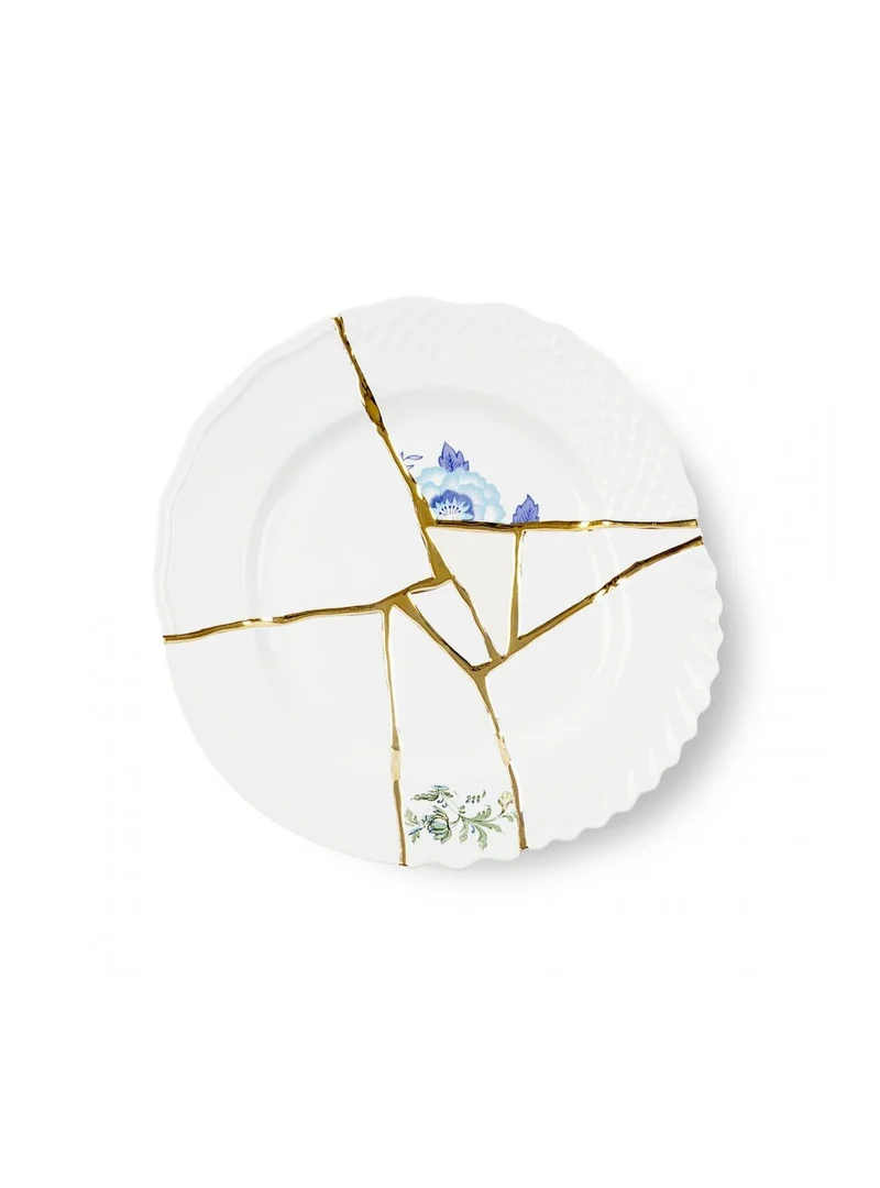 Seletti Kintsugi Piatto Piano in porcellana