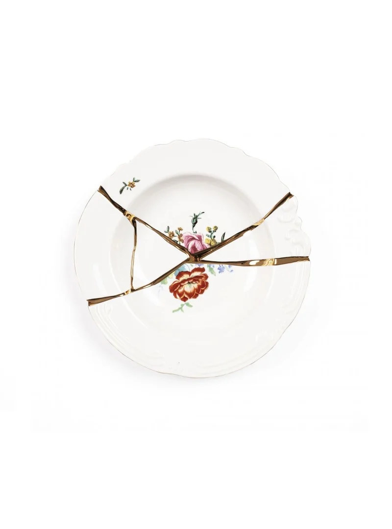 Seletti Kintsugi Piatto Fondo in porcellana