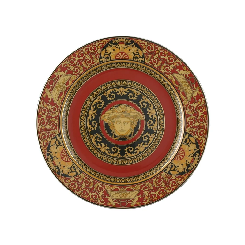 Versace Medusa Piatto segnaposto cm 33 Rosso