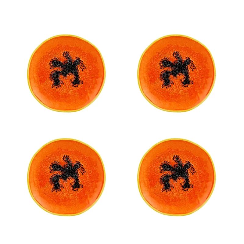 Bordallo Pinheiro Frutos Tropicais Set 4 Piatti da Dessert, Frutta Tropicale