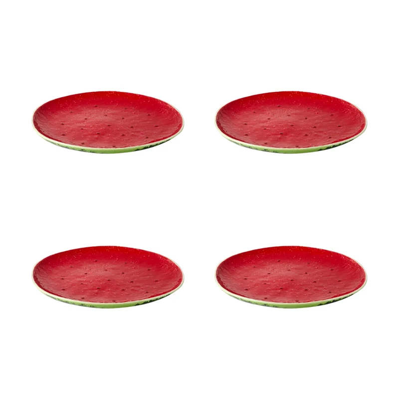 Bordallo Pinheiro Melancia Set da 4 Piatti Frutta Anguria