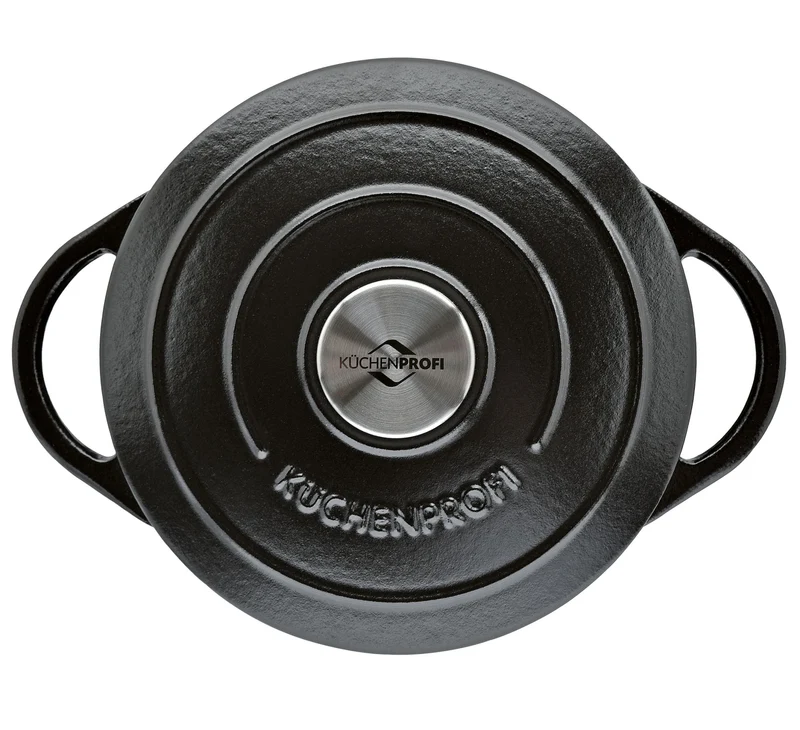 Bratentopf Provence rund 22 schwarz