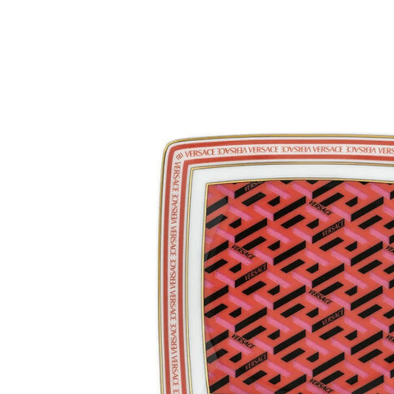 Versace La Greca Signature Coppetta quadra piana 9 cm